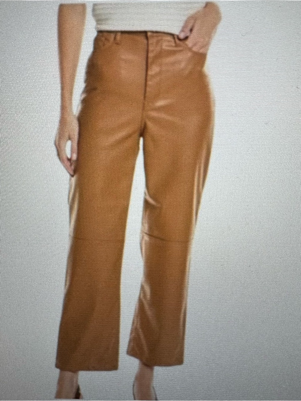 NWT BlankNYC The Baxter High Rise Faux Leather Pants Size 28 Camel Tan